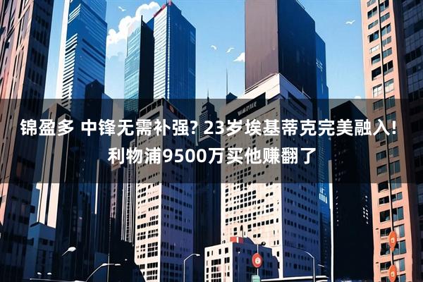 锦盈多 中锋无需补强? 23岁埃基蒂克完美融入! 利物浦9500万买他赚翻了