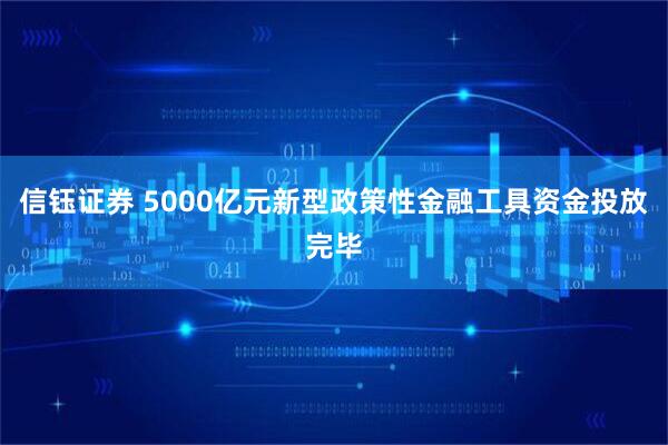 信钰证券 5000亿元新型政策性金融工具资金投放完毕